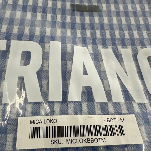 Triangl Blue MICA LOKO Sparkle Crop Bikini Bottom Size M - Picture 3 of 9